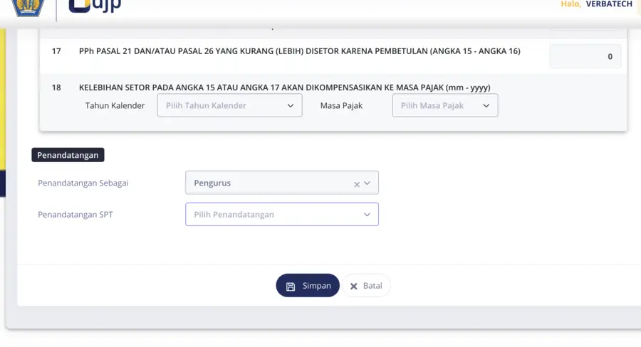 cara lapor pph 21 2024