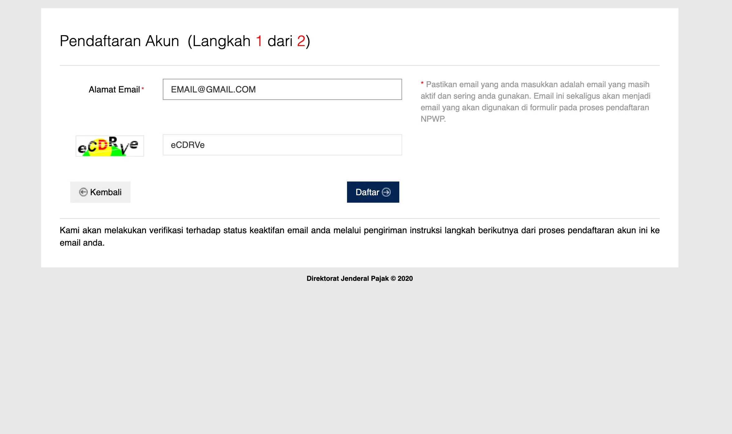 cara daftar npwp online