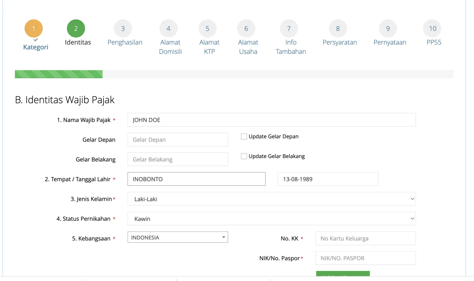 cara daftar npwp online
