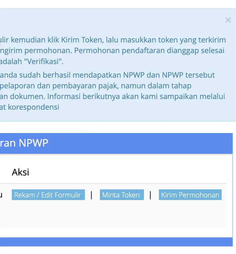 cara daftar npwp online hp