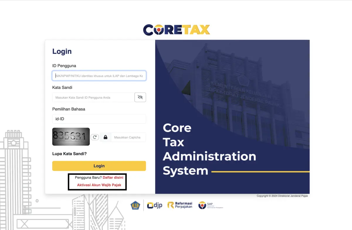 cara daftar npwp coretax