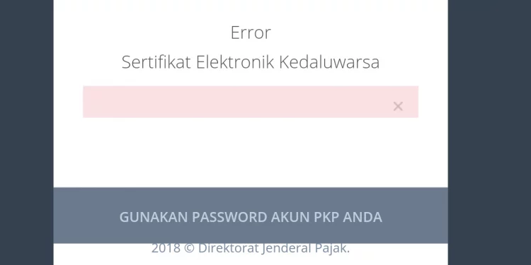 cara memperpanjang sertifikat digital pajak