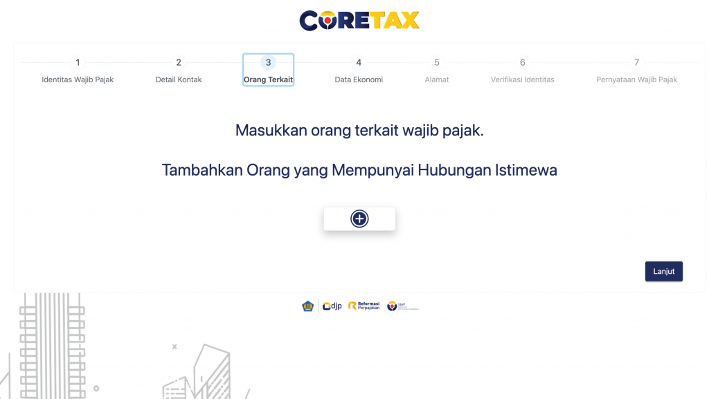 orang terkait npwp coretax