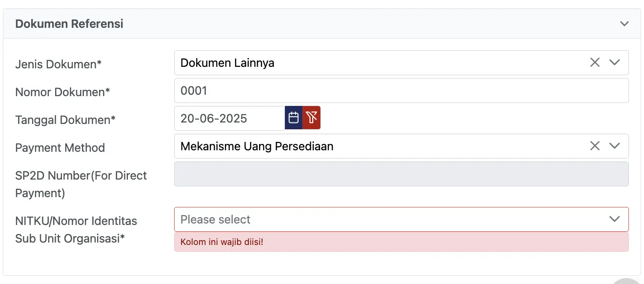 payment method pada coretax