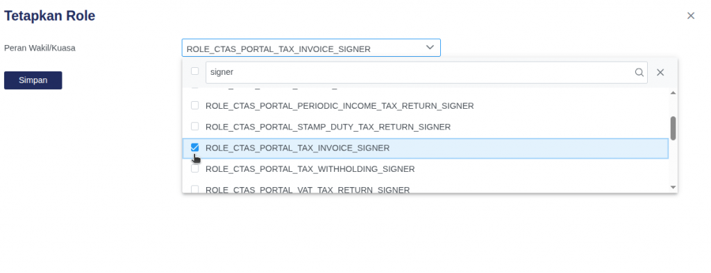 ubah penandatangan efaktur